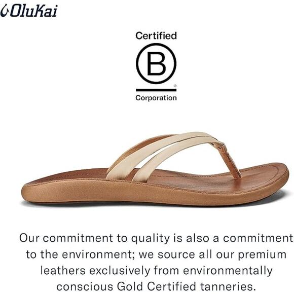 NWB! OLUKAI Kapehe Luana Women's Beach Sandal Tapa/Sahara, 7 - Picture 7 of 10
